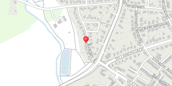 Trafikstøjkort på Åvejen 24, 4100 Ringsted