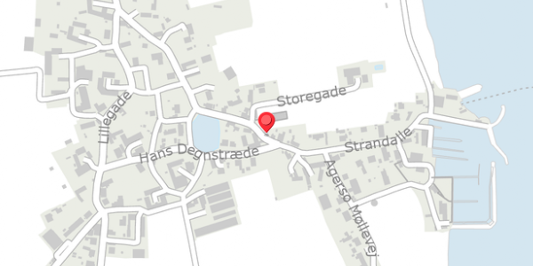 Trafikstøjkort på Storegade 2, 4244 Agersø