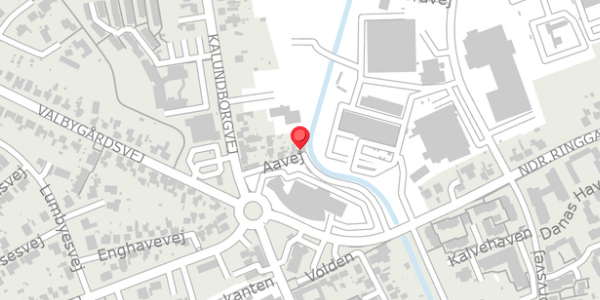 Trafikstøjkort på Aavej 7, 4200 Slagelse