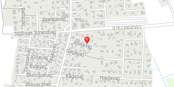 Trafikstøjkort på Allikevej 5, . , 4200 Slagelse