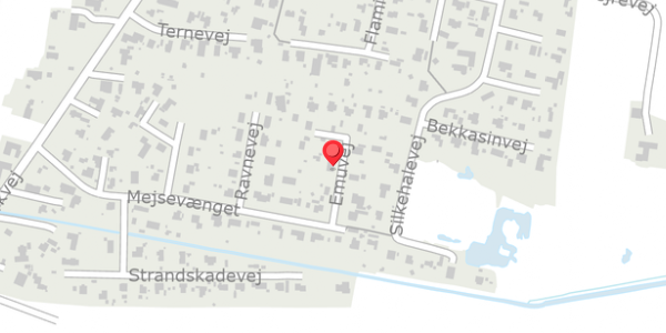 Trafikstøjkort på Emuvej 9, . , 4200 Slagelse