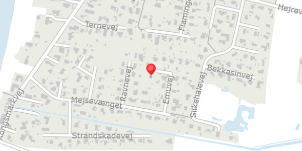 Trafikstøjkort på Emuvej 13, 4200 Slagelse