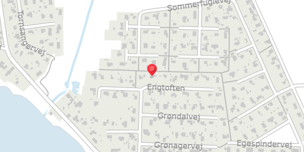 Trafikstøjkort på Engtoften 13, 4200 Slagelse