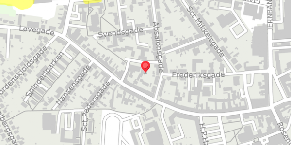 Trafikstøjkort på Eriksgade 1A, . , 4200 Slagelse