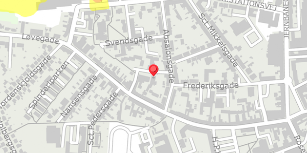 Trafikstøjkort på Eriksgade 1B, . , 4200 Slagelse