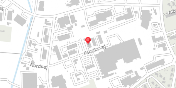 Trafikstøjkort på Fabriksvej 9A, 4200 Slagelse