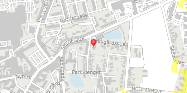 Trafikstøjkort på Fredensgade 1, . , 4200 Slagelse