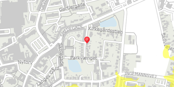 Trafikstøjkort på Fredensgade 5, . , 4200 Slagelse