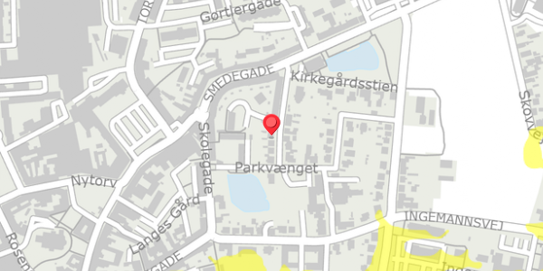 Trafikstøjkort på Fredensgade 6, . , 4200 Slagelse