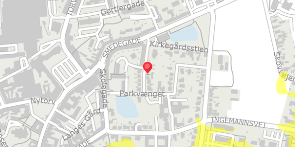 Trafikstøjkort på Fredensgade 7, . , 4200 Slagelse