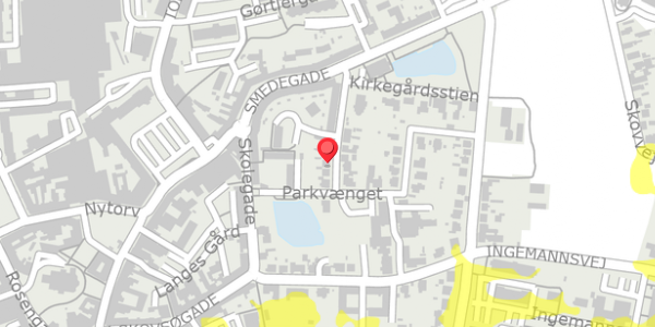 Trafikstøjkort på Fredensgade 8, . , 4200 Slagelse