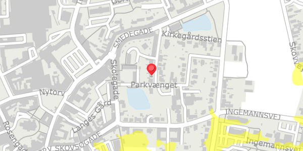 Trafikstøjkort på Fredensgade 10, . , 4200 Slagelse