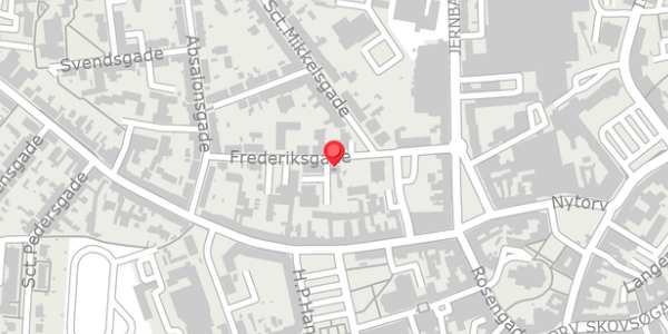 Trafikstøjkort på Frederiksgade 13, 4200 Slagelse