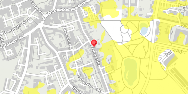 Trafikstøjkort på Fruegade 15B, . , 4200 Slagelse