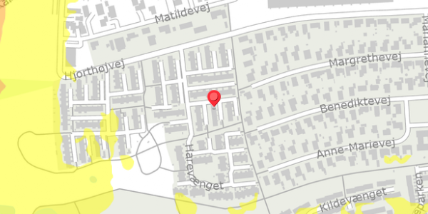 Trafikstøjkort på Harevænget 61, 4200 Slagelse