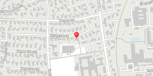 Trafikstøjkort på Helgesvej 9B, 4200 Slagelse
