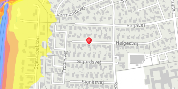 Trafikstøjkort på Helgesvej 31, . , 4200 Slagelse