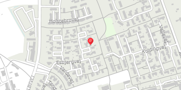 Trafikstøjkort på Herningvej 8, 4200 Slagelse