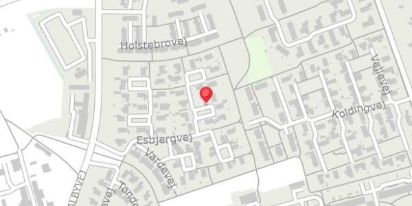 Trafikstøjkort på Herningvej 10, 4200 Slagelse