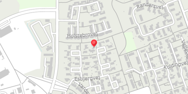 Trafikstøjkort på Herningvej 11, 4200 Slagelse