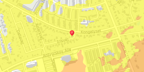 Trafikstøjkort på Irisvej 2, 4200 Slagelse