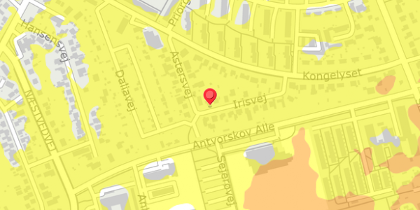 Trafikstøjkort på Irisvej 16, 4200 Slagelse