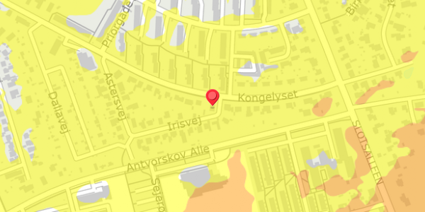 Trafikstøjkort på Kongelyset 19, 4200 Slagelse