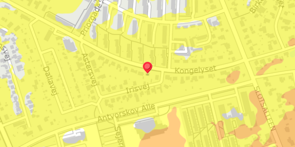 Trafikstøjkort på Kongelyset 21, 4200 Slagelse