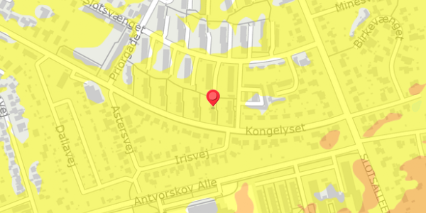 Trafikstøjkort på Kongelyset 48, 4200 Slagelse