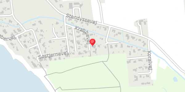 Trafikstøjkort på Krabbevej 5, 4200 Slagelse