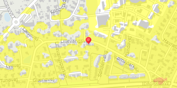 Trafikstøjkort på Lillevangsvej 7, 4200 Slagelse