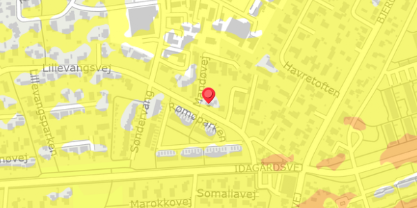 Trafikstøjkort på Lillevangsvej 12, . , 4200 Slagelse