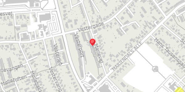 Trafikstøjkort på Marievej 9V, 4200 Slagelse