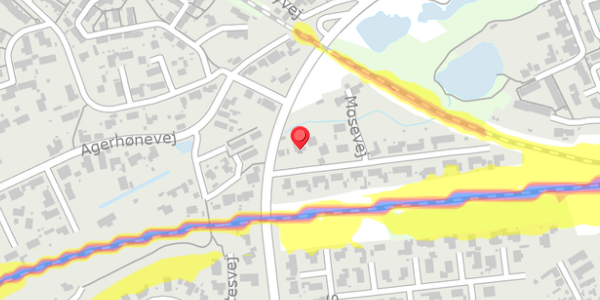 Trafikstøjkort på Mosevej 3, . , 4200 Slagelse
