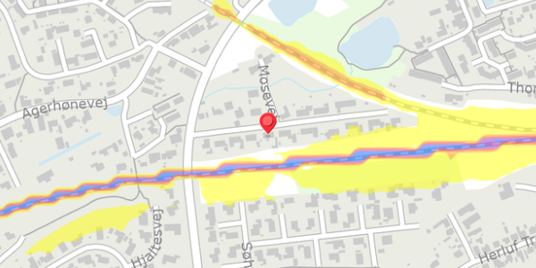 Trafikstøjkort på Mosevej 10, . , 4200 Slagelse