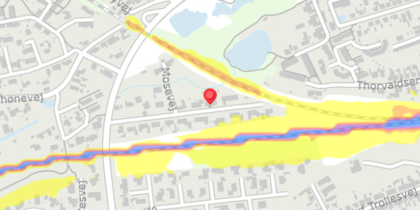 Trafikstøjkort på Mosevej 17, . , 4200 Slagelse