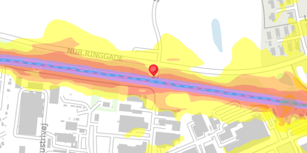 Trafikstøjkort på Ndr.Ringgade 68, . , 4200 Slagelse