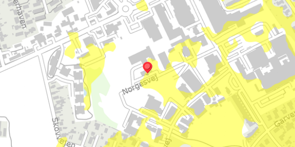 Trafikstøjkort på Norgesvej 8, 4200 Slagelse