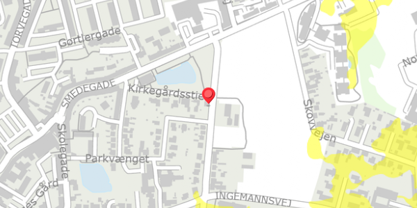 Trafikstøjkort på Parkvej 2, 4200 Slagelse