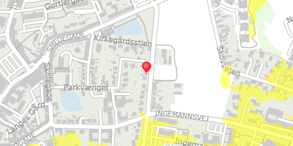Trafikstøjkort på Parkvej 8, . , 4200 Slagelse