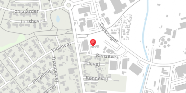 Trafikstøjkort på Rensevej 4, 4200 Slagelse