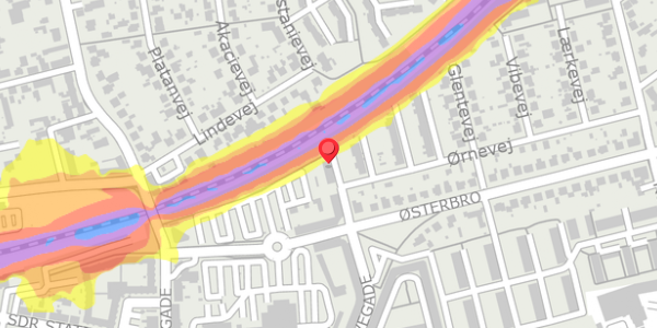 Trafikstøjkort på Skellet 13, 2. th, 4200 Slagelse