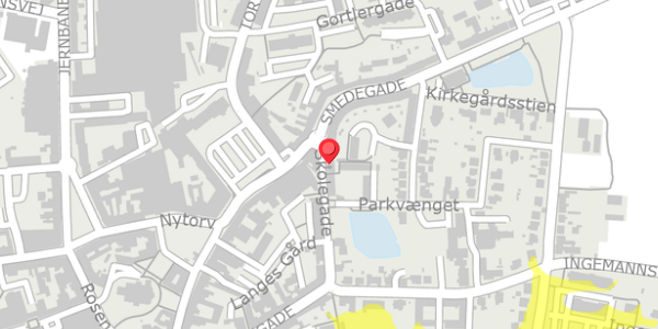 Trafikstøjkort på Skolegade 3A, . , 4200 Slagelse