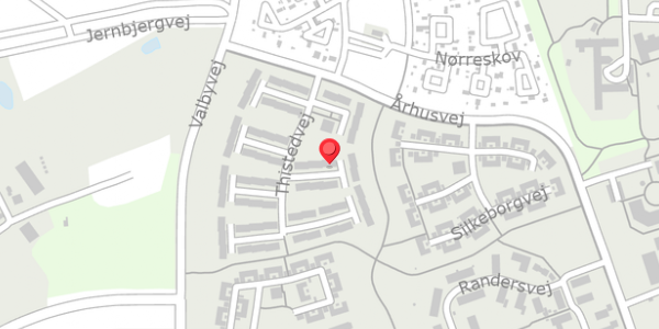 Trafikstøjkort på Thistedvej 17, 4200 Slagelse