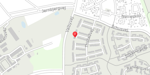 Trafikstøjkort på Thistedvej 30, 4200 Slagelse