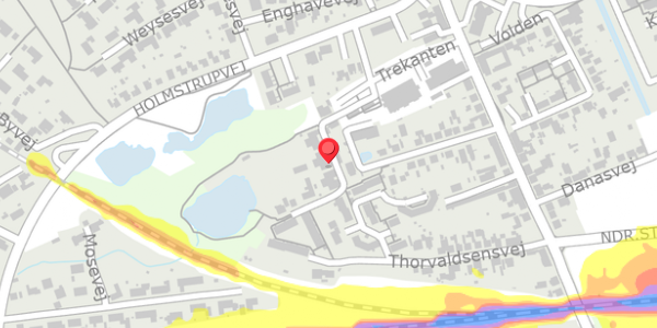 Trafikstøjkort på Trekanten 14D, . , 4200 Slagelse
