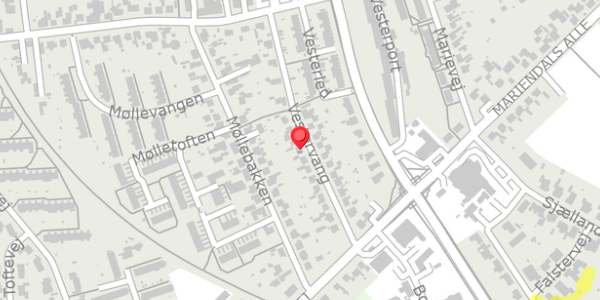 Trafikstøjkort på Vestervang 17, . , 4200 Slagelse
