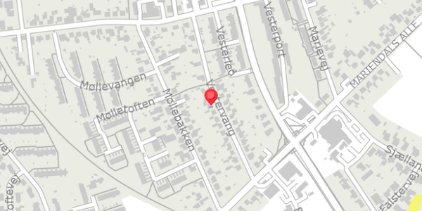 Trafikstøjkort på Vestervang 19, . , 4200 Slagelse