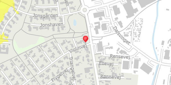 Trafikstøjkort på Violinvej 2, . , 4200 Slagelse