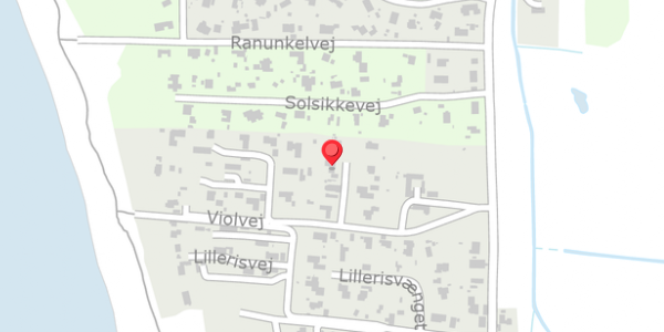 Trafikstøjkort på Violvej 12, 4200 Slagelse